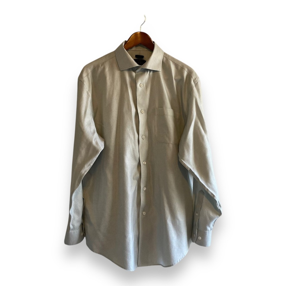 Jos. A. Bank Reserve‎ Dress Shirt 16.5 35 Large Egyptian Cotton Traditional Fit